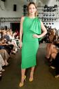 Katharine McPhee glows at the Pamella Roland New York Fashion Week show on Tuesday in N.Y.C.