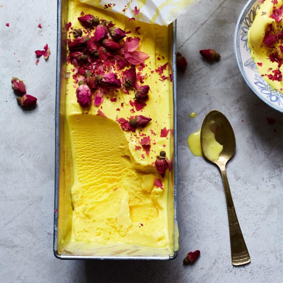 Rosewater-and-Saffron Ice Cream (Bastani Irani)