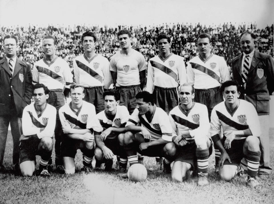 The United States team of part-timers who stunned England with a 1-0 win in Belo Horizonte.