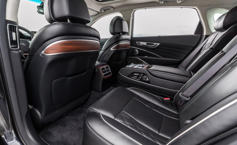 <p>The K900 sits roughly between the mid-size Genesis G80 and the full-size G90 in silhouette and is angled for attack against premium sedans such as <a rel="nofollow noopener" href="https://www.caranddriver.com/lincoln/continental" target="_blank" data-ylk="slk:the Lincoln Continental;elm:context_link;itc:0;sec:content-canvas" class="link ">the Lincoln Continental</a> and the <a rel="nofollow noopener" href="https://www.caranddriver.com/volvo/s90" target="_blank" data-ylk="slk:Volvo S90;elm:context_link;itc:0;sec:content-canvas" class="link ">Volvo S90</a>.</p>