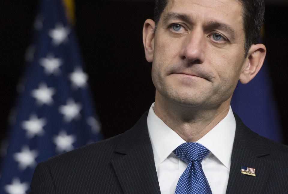 Speaker Paul Ryan has called on Senate candidate Roy Moore to "step aside." (Photo: SAUL LOEB via Getty Images)