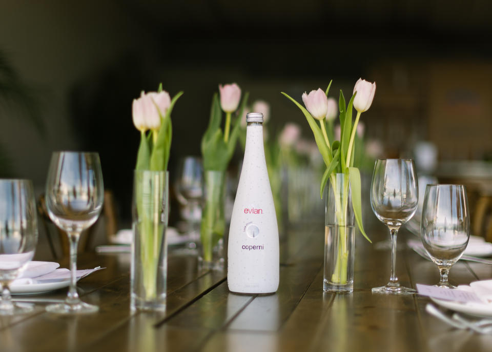 At Soho Beach House, evian and Parisian ready-to-wear brand Coperni hosted a lunch.