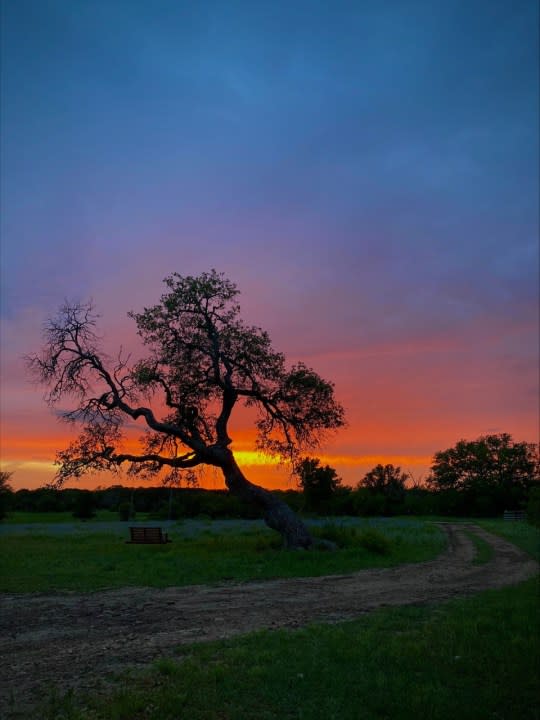 Sunset in Bertram on May 9, 2023. The May 2023 KXAN Viewer Photo of the Month winner. (Courtesy Jordan & Bre Glaeser)