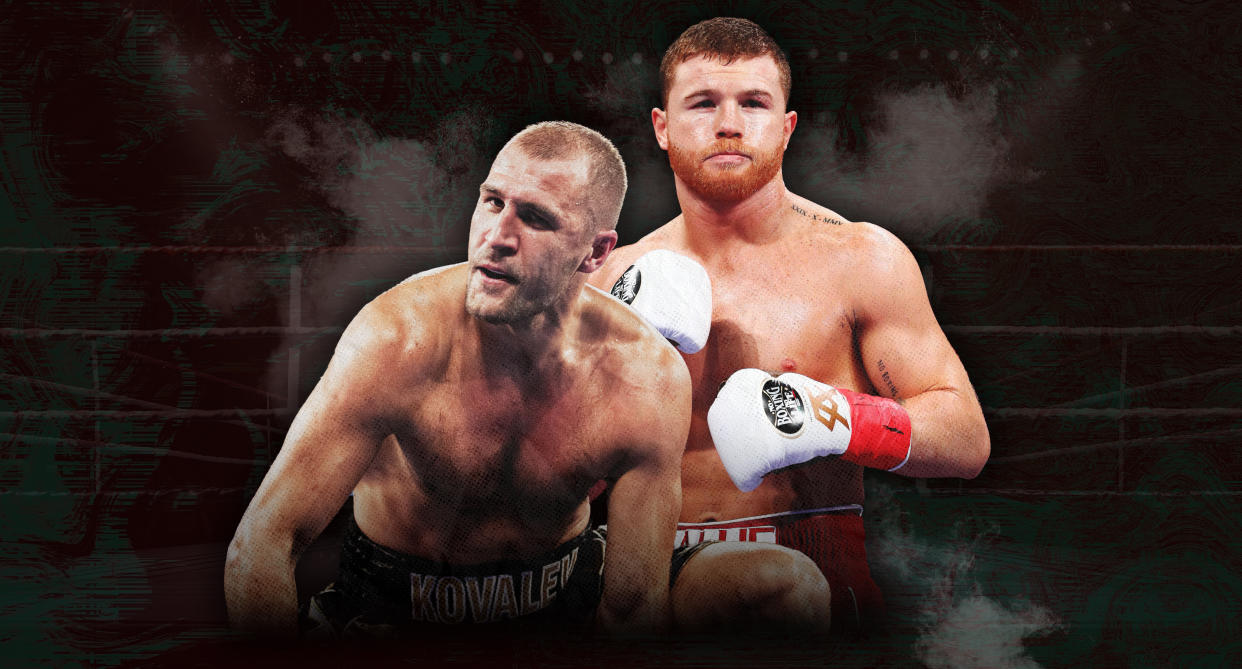 WBO light heavyweight champion Sergey Kovalev will defend his belt against Canelo Alvarez. (Paul Rosales/Yahoo Sports)