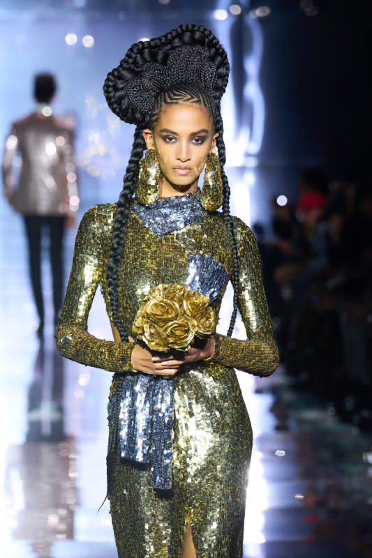 <p>Tom Ford Spring 2023, with hair keyed by Jawara</p><p>Photo: Launchmetrics Spotlight</p>