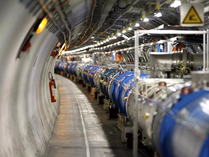 A general view of the Large Hadron Collider (LHC) experiment is seen during a media visit at the Organization for Nuclear Research (CERN) in the French village of Saint-Genis-Pouilly near Geneva in Switzerland, July 23, 2014. REUTERS/Pierre Albouy