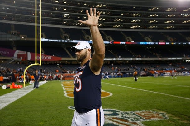 Retired Chicago Bears player Kyle Long accepted an offer for a five-bedroom mansion he purchased in Lake Forest in 2016. (Nuccio DiNuzzo/Getty Images)