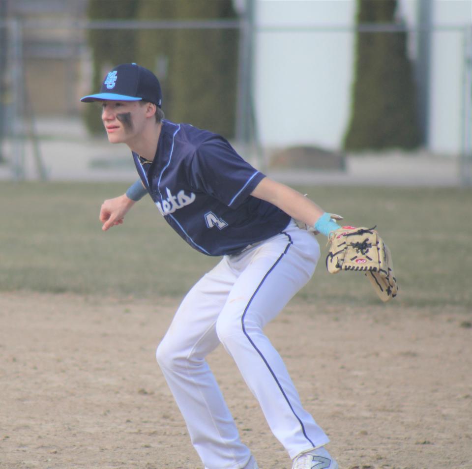 When he's not pitching, Mackinaw City senior Sabastian Pierce will likely be occupying second base. He's also one of the Comets' top offensive performers.