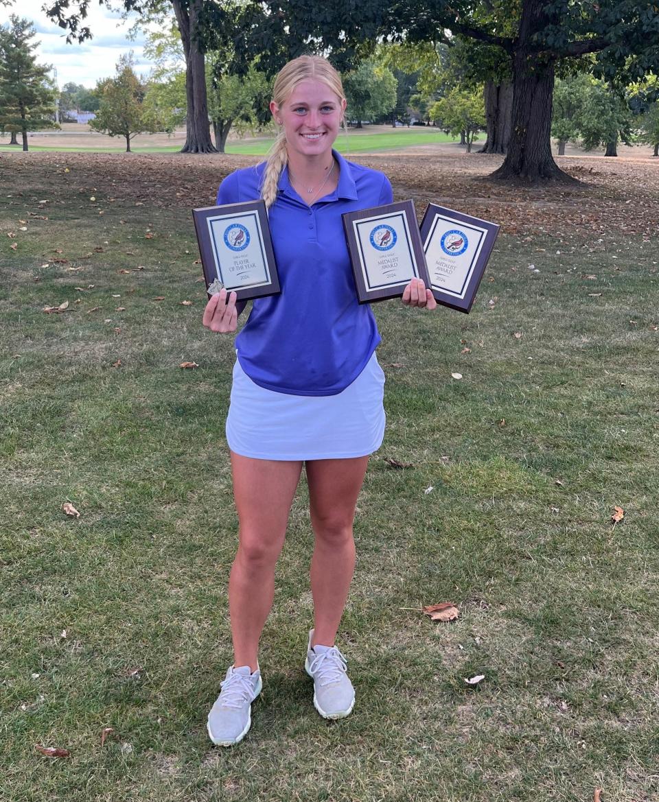 Lexington senior Makaree Chapman earned 2024 Ohio Cardinal Conference Girls Golf Player of the Year honors.