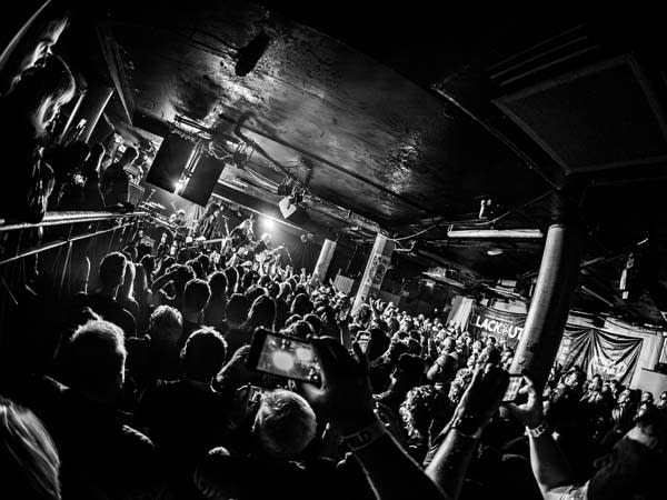 Motley Crue onstage at The Underworld