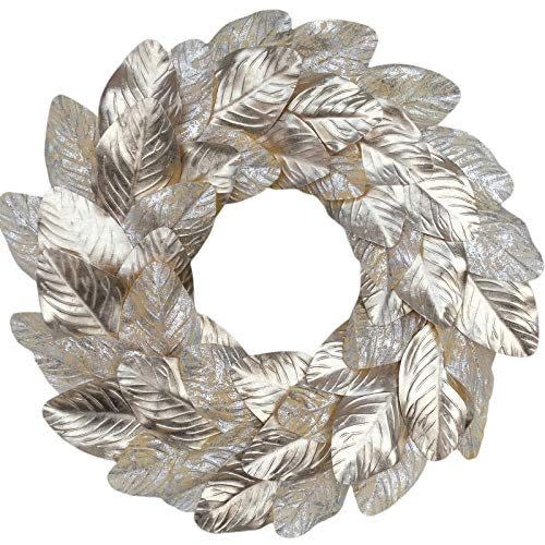 Champagne Magnolia Leaves Wreath