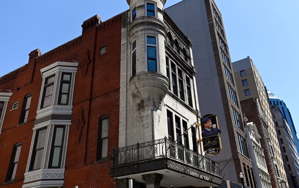 The Sinatra Bar & Lounge, offers a Manhattan meets Palm Springs ambiance to Nashville’s historic Printers Alley located in the historic Southern Turf building Tuesday, April 11, 2023, in Nashville, Tenn. 