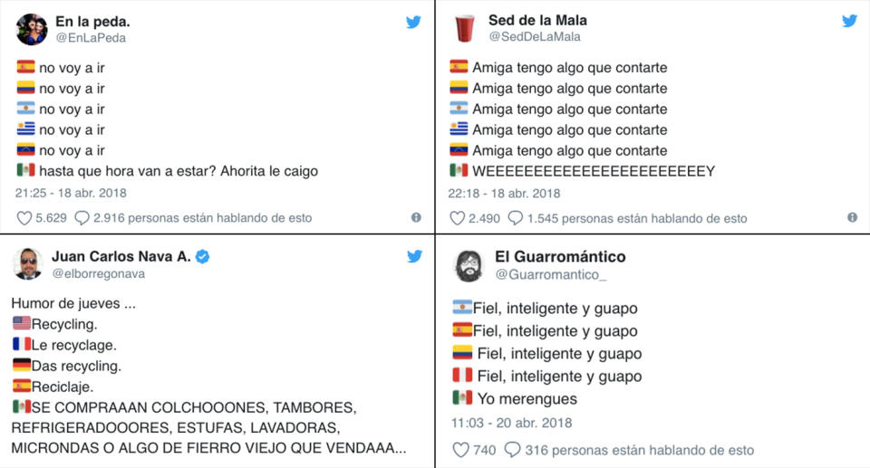 Imágenes tomadas de Twitter