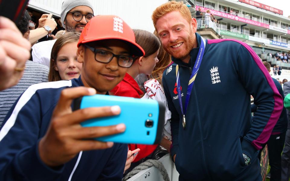 Next generation: Telegraph Sport columnist Jonny Bairstow hangs out with the players of the future - Getty Images Europe