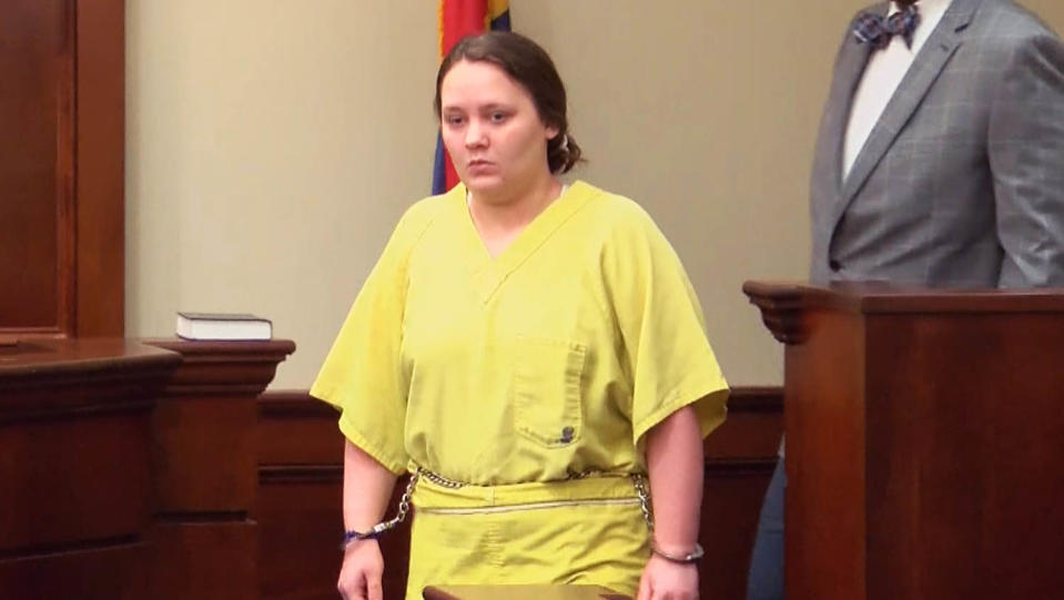 Makaylia Jolley appears in court for sentencing. (WLBT)