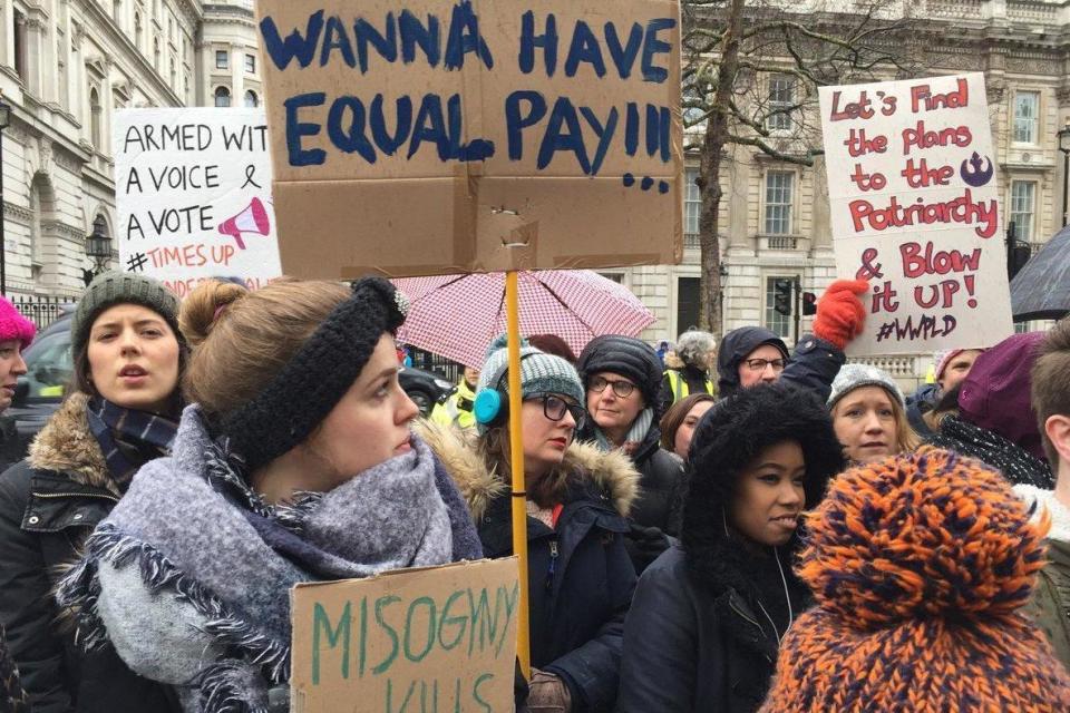 Women in London came together to march one year after demonstrations in response to Donald Trump's inauguration: Chris Wallace