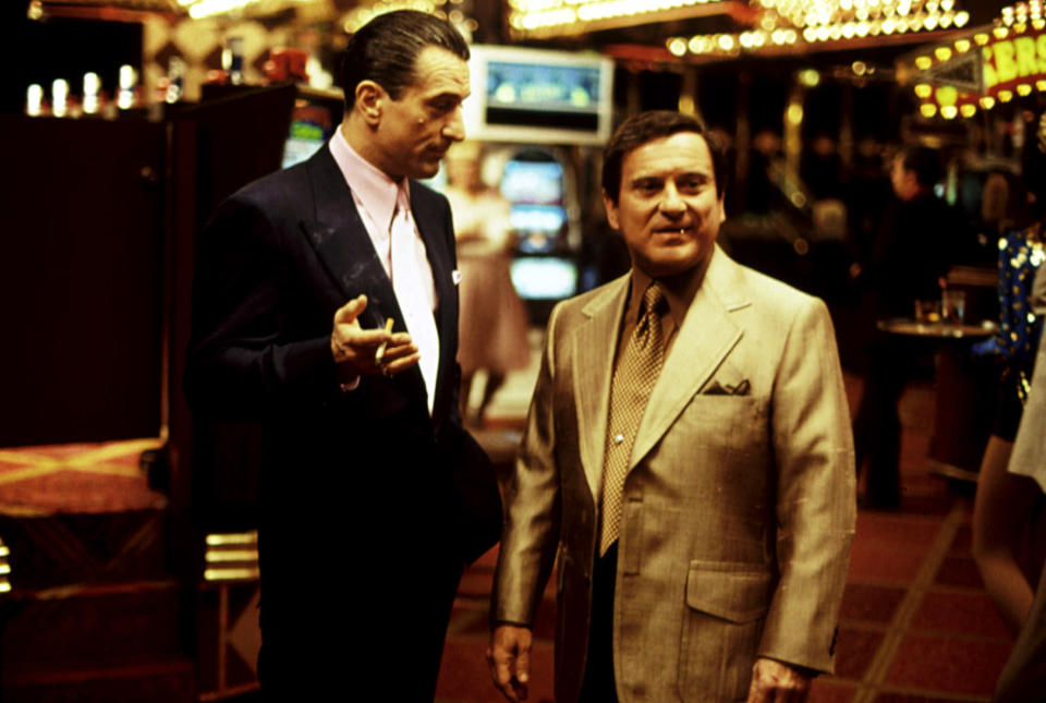 Robert De Niro, Joe Pesci, 1995, in the casino