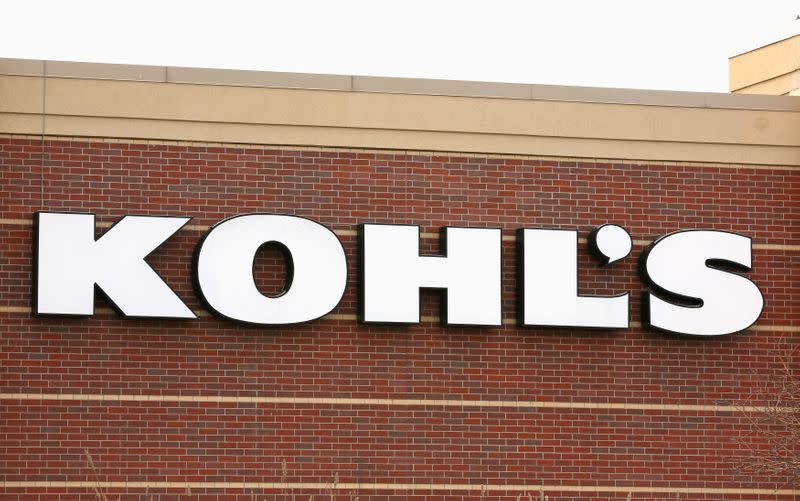 The sign outside a Kohl's store is seen in Broomfield, Colorado