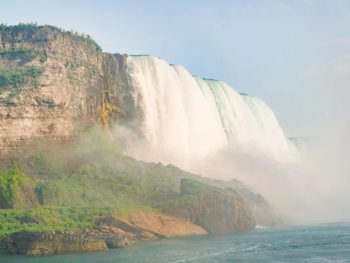 Close up of American Falls at Niagara Falls