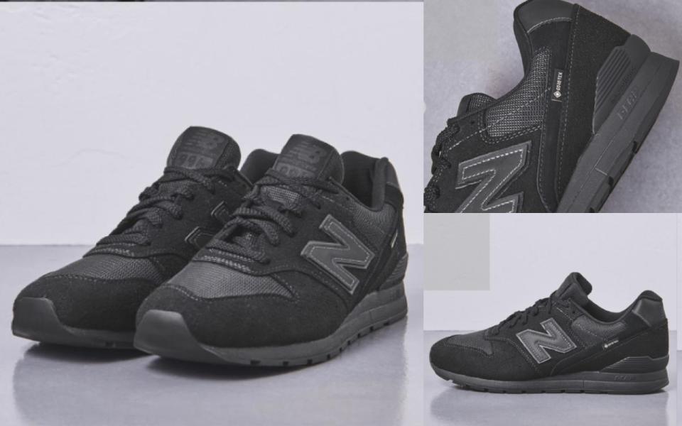 UNITED ARROWS X New Balance：CM996XU2聯名球鞋，黑得有層次、有質感。（圖片來源：New Balance）