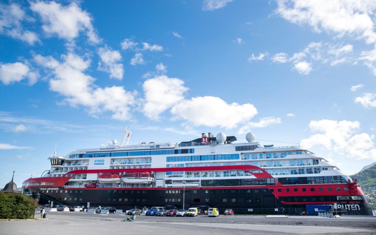 The MS Roald Amundsen is docked at Tromso, Norway - TERJE PEDERSEN/EPA-EFE/Shutterstock