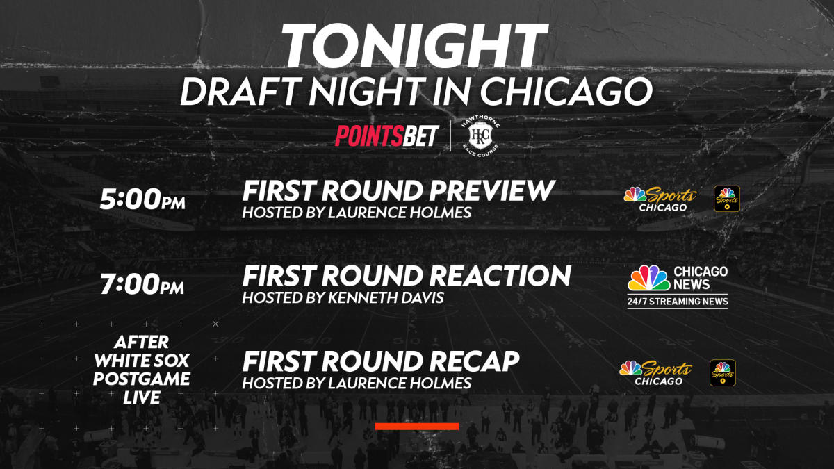 How to watch the 2023 NFL Draft: Key dates, start times, more – NBC Sports  Chicago