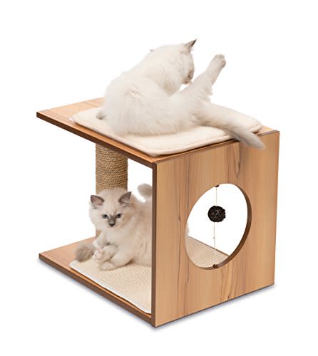 Vesper Cat Tree, Stool, Walnut, 52073 (Amazon / Amazon)