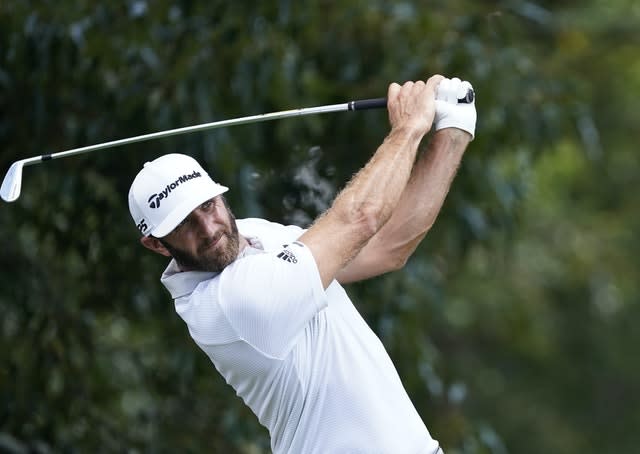 World number one Dustin Johnson kept himself in contention after a difficult round in Atlanta