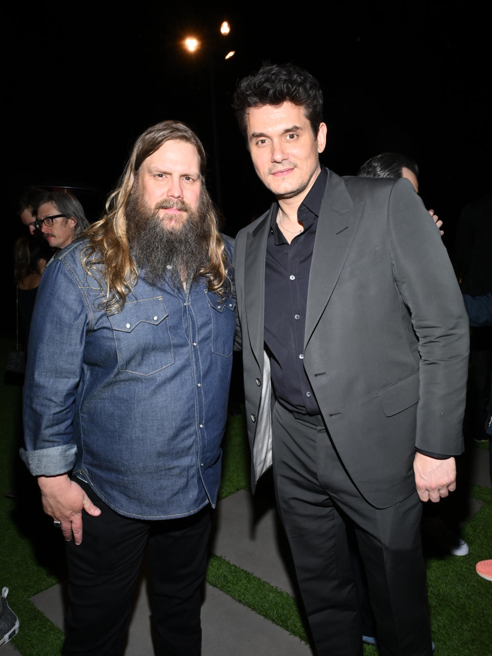 Chris Stapleton and John Mayer at the John Mayer: Beneath The Crystal Sky event in celebration of the Audemars Piguet Royal Oak Perpetual Calendar John Mayer Limited Edition timepiece held on April 16, 2024 in Los Angeles, California.