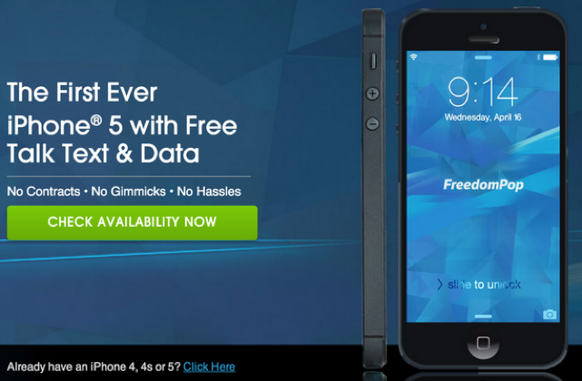 FreedomPop iPhone deal