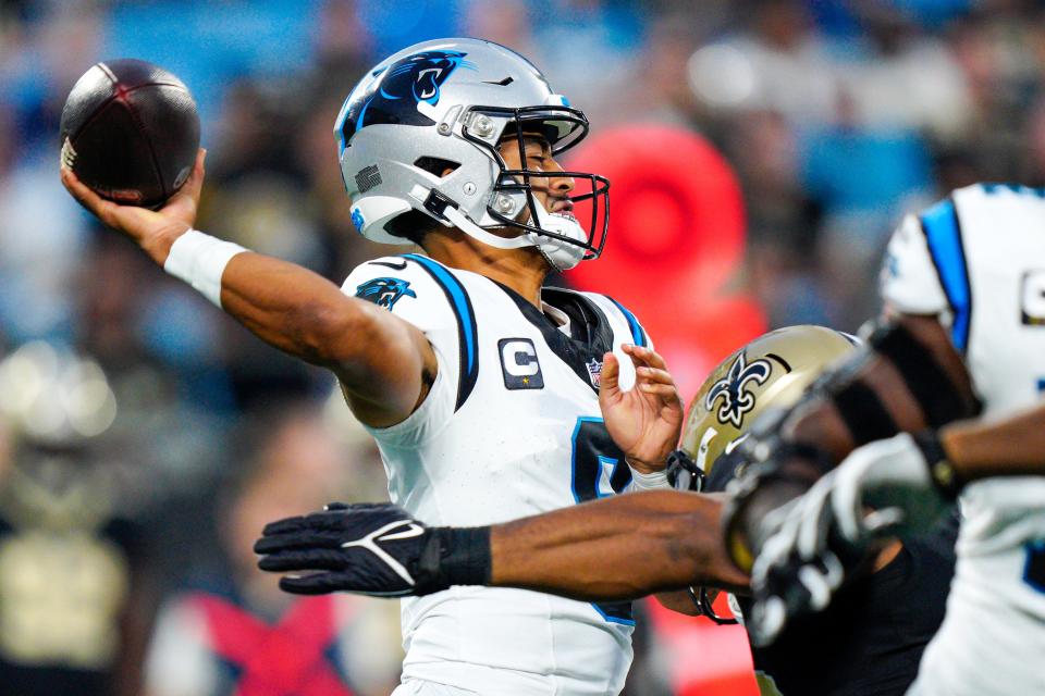 Will Bryce Young and the Carolina Panthers beat the New Orleans Saints on Sunday? NFL Week 14 picks, predictions and odds weigh in on the game.