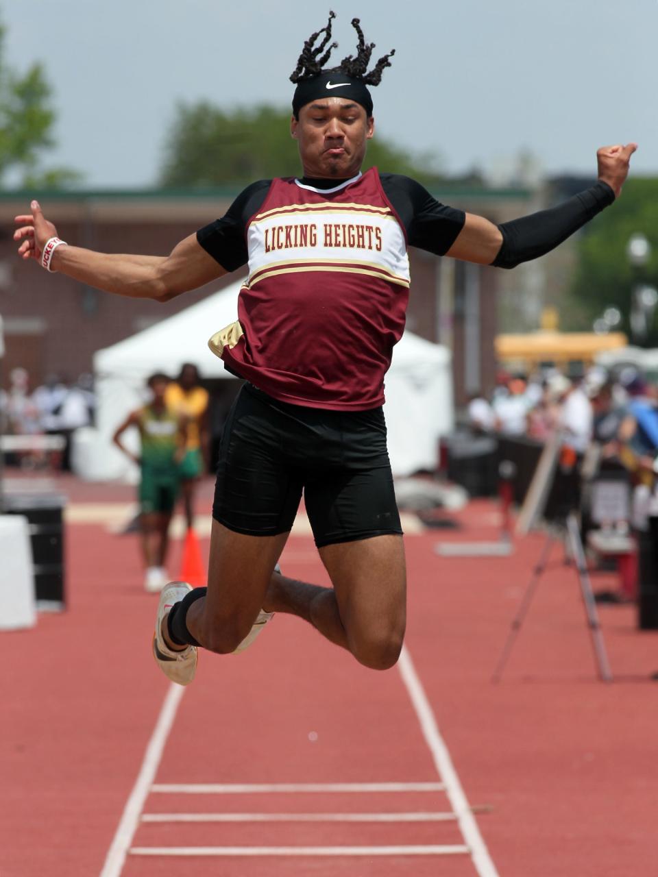 Licking Heights' D.J. Fillmore won the Division I long-jump title.