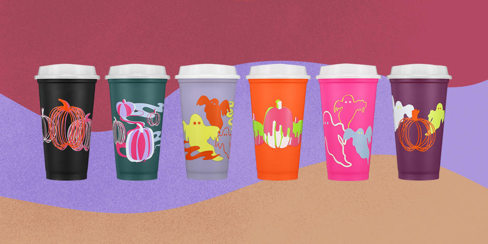 Starbucks Halloween Reusable Hot Cups. (Starbucks)