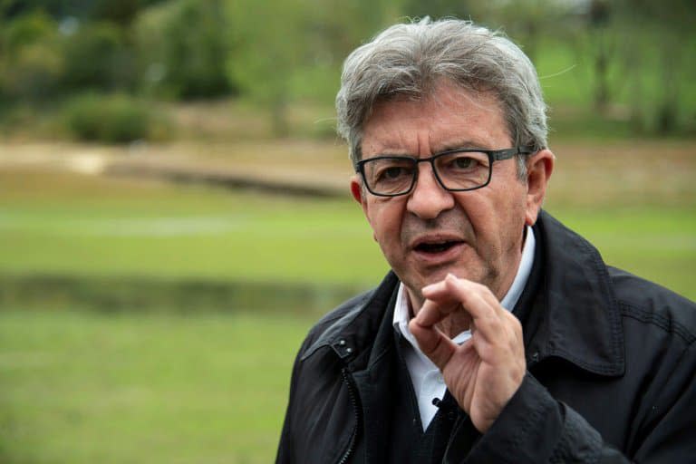 Jean-Luc Melenchon, lors d'une visite dans l'est de la France à  Villers-Le-Lac, le 2 octobre 2020 - SEBASTIEN BOZON © 2019 AFP