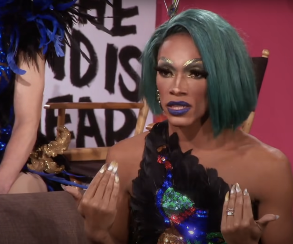 closeup of the vixen on the show