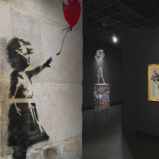 The work of street artist Banksy will be on display for a new immersive art exhibition, Banksyland, at a secret Over-the-Rhine location.