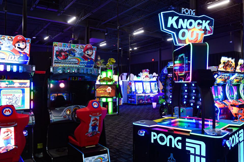 Dave and Buster's is filled with lights and sounds from game stations on Wednesday, March 23, 2022, at Lake Lorraine in Sioux Falls.