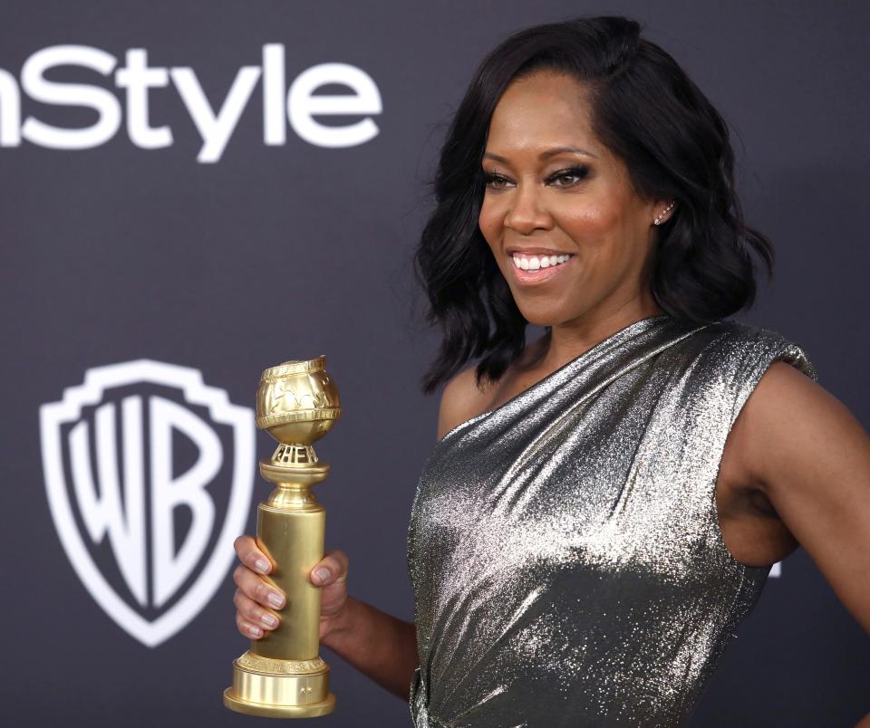 Regina King in Beverly Hills, California, after the Golden Globes Awards Show. Jan. 6, 2019,