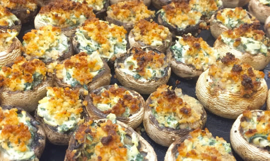 Spinach and Artichoke-Stuffed Mushrooms