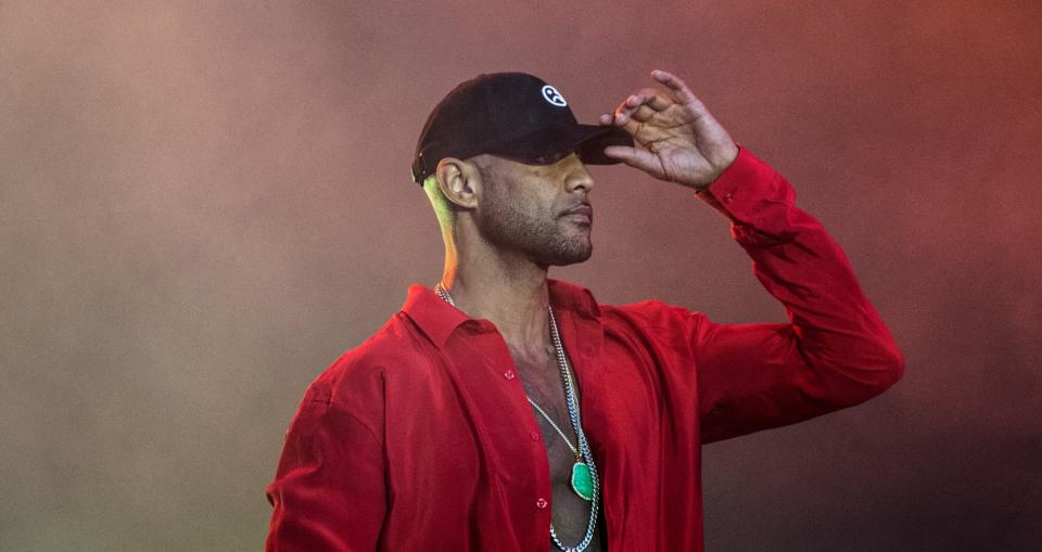 Booba en juillet 2019 aux Vieilles Charrues - Loic Venance - AFP