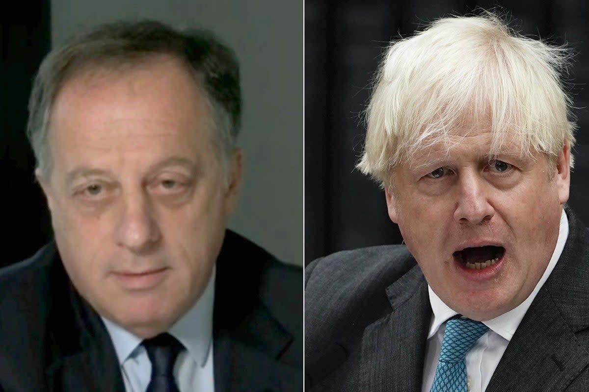 Richard Sharp and Boris Johnson (House of Commons/PA) (PA Wire)