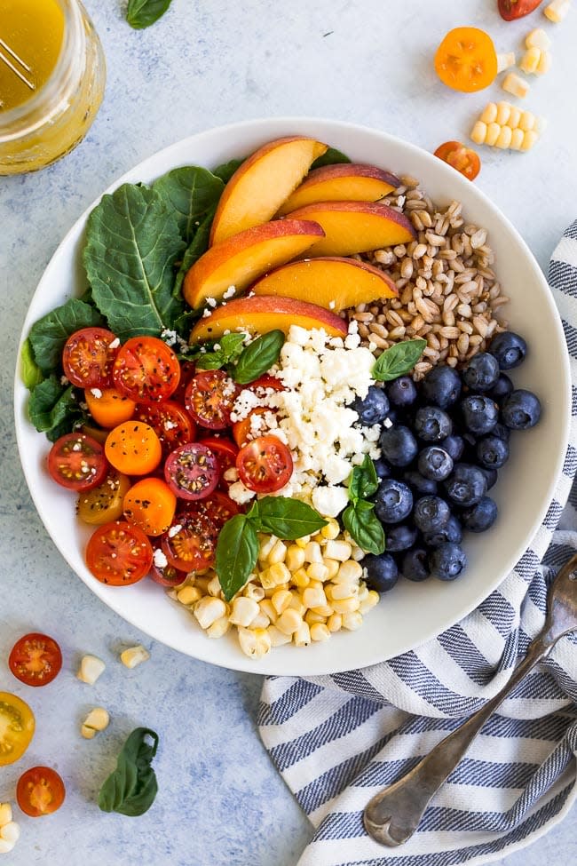 Summer Farro Salad from Two Peas & Their Pod