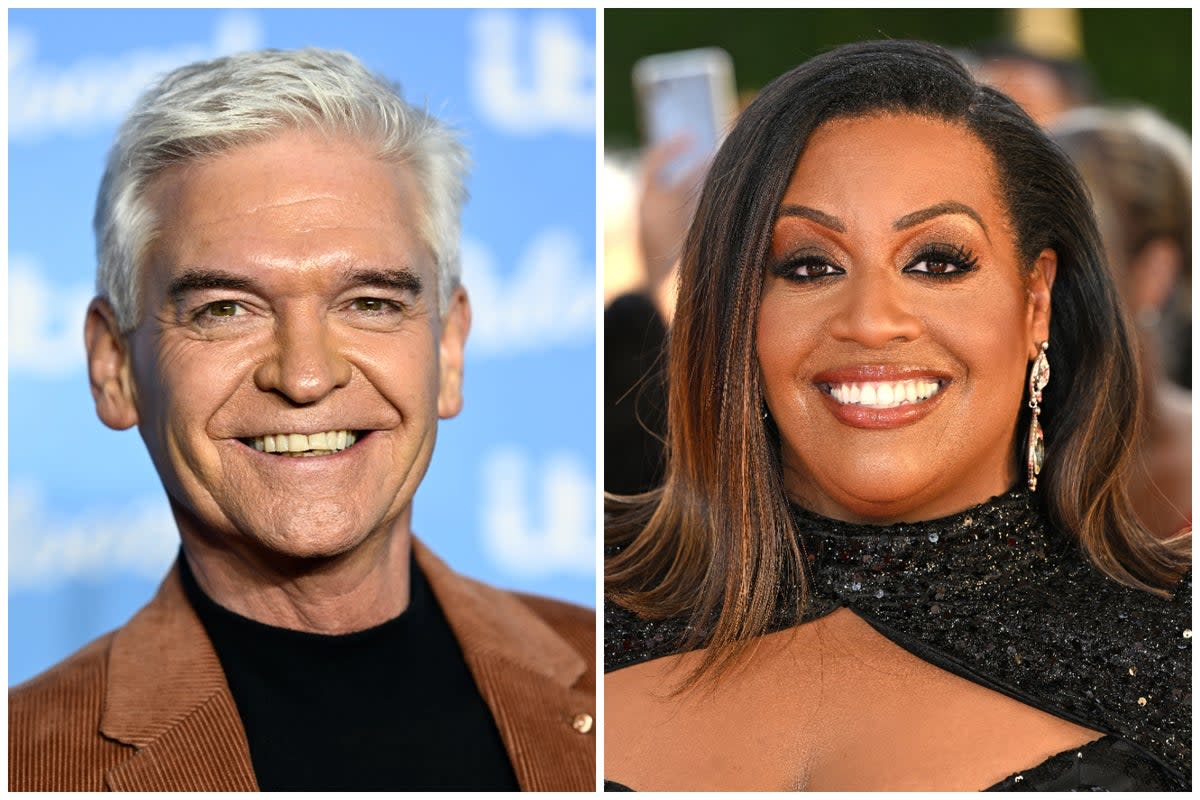 Alison Hammond (right) has seemingly leant her support to Phillip Schofield (left) (Getty)