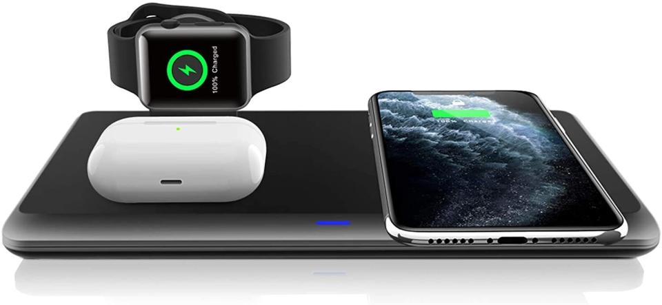 You won't have to worry about where all your cable are with this wireless charging pad, which can power up your AirPods, iPhone and Apple Watch all in one place. Keep it on your desk or nightstand. <a href="https://amzn.to/3o5Nv6f" target="_blank" rel="noopener noreferrer">Find it on sale for $17 at Amazon</a>.