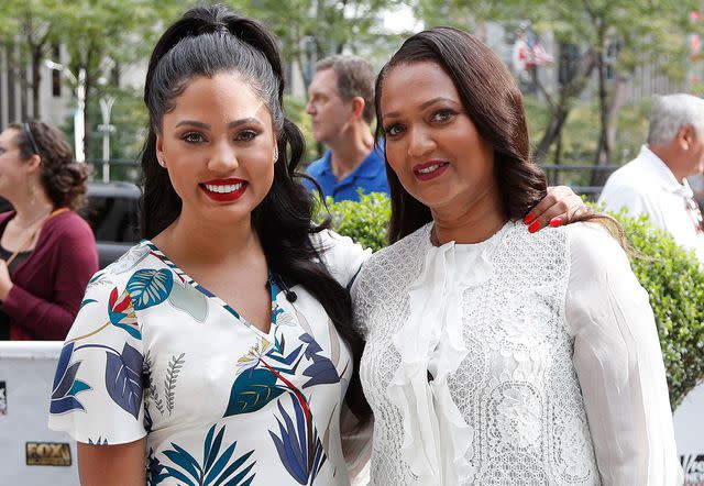 <p>Taylor Hill/Getty</p> Ayesha Curry and her mom, Carol Alexander, in 2016.