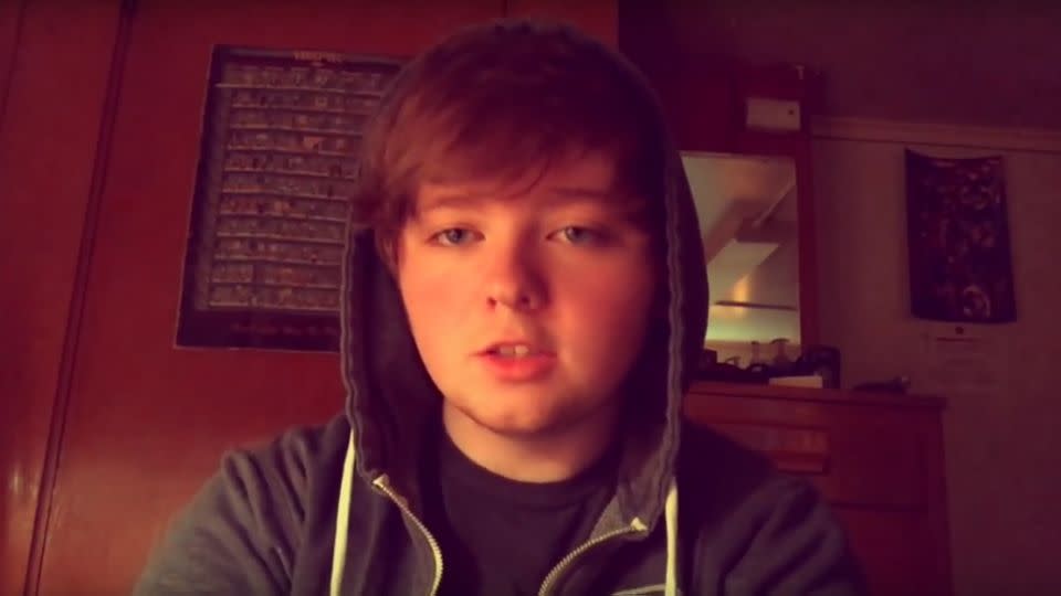The college student, Paddy, posted several videos of his paranormal events to his YouTube page. Photo: YouTube/Paddy C