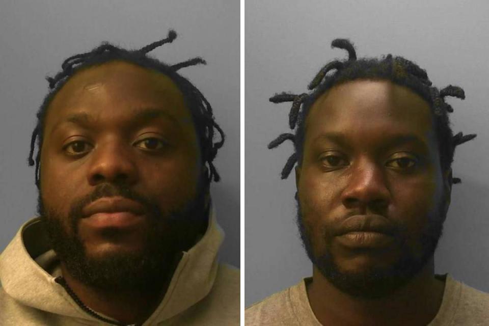 Ivan Bokolo, left, and Ebrima Macauley have been jailed for drug dealing offence <i>(Image: Sussex Police)</i>