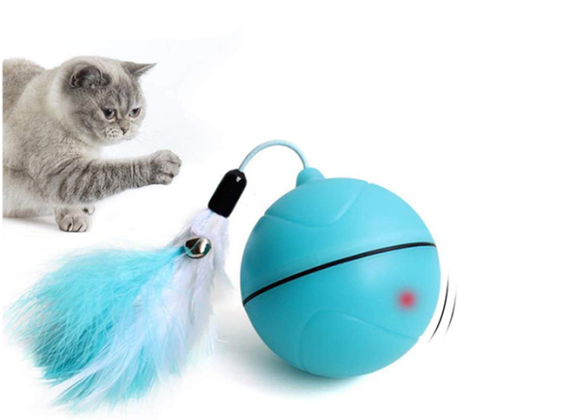 Pet's Interactive Cat Toys Ball,Wloom Cat Ball Powered and Self Moving and  Automatic Rolling Ball for Indoor Playing Stimulate Hunting Instinct for  Your Kitty. (Pink) : Pet Supplies 