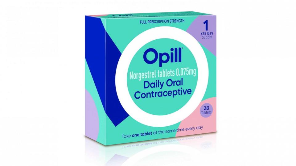PHOTO: This illustration provided by Perrigo in May, 2023, depicts proposed packaging for the company's birth control medication Opill. (Perrigo via AP)