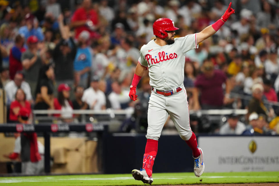 費城費城人Kyle Schwarber。（Photo by Daniel Shirey/MLB Photos via Getty Images）